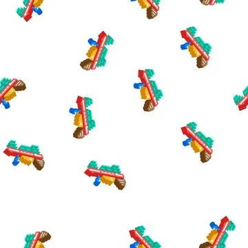 Civilization egypt isometric icon seamless pattern Illustrazione stock