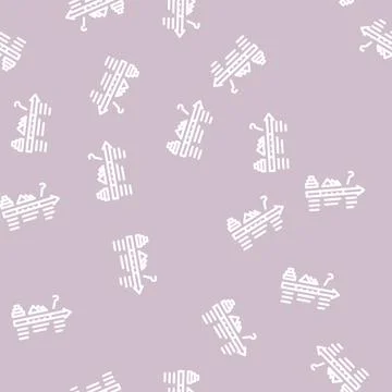 Civilization egypt line vector seamless pattern Stock Illustration