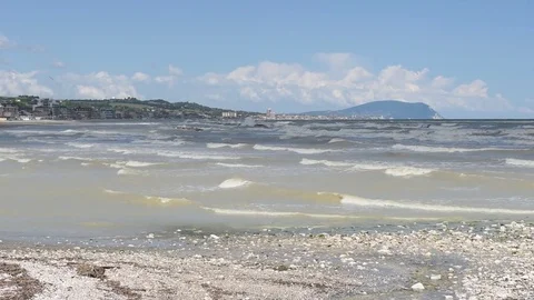 Civitanova marche river Stock Footage 74730993