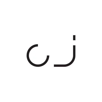 Cj initial letter vector logo icon Stock-Illustration