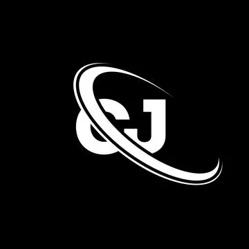 CJ logo. C J design. White CJ letter. CJ/C J letter logo design. Initial le.. Stock Photos