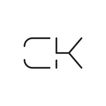 Ck initial letter vector logo icon Stock Illustration
