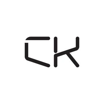 Ck initial letter vector logo icon Stock Illustration