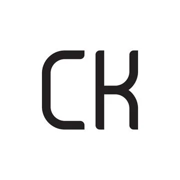 Ck initial letter vector logo icon Stock-Illustration