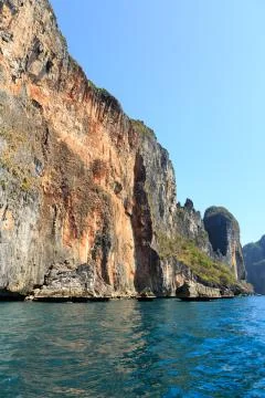 Ckear sea at  Phi Phi Leh south of Thailand Foto stock