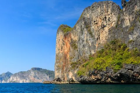 Ckear sea at  Phi Phi Leh south of Thailand Stock-Fotos