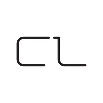 Cl initial letter vector logo icon Ilustração Stock