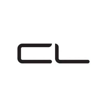 Cl initial letter vector logo icon Stock Illustration
