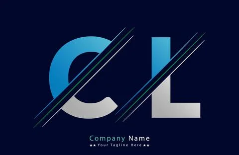 CL Letter logo design vector template. Stock Illustration