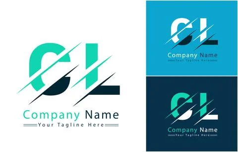 CL Letter Logo Vector Design Template Elements Illustrazione stock