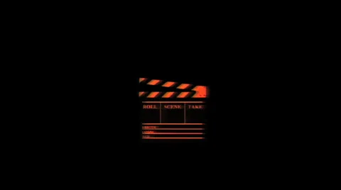 Clacket On The Beat Strobe Orange(1080p) 動画素材 35005357