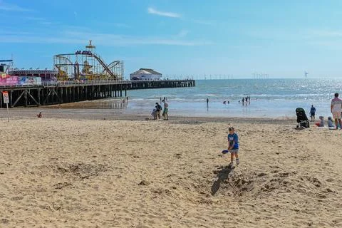 Clacton Beach Stock Photos