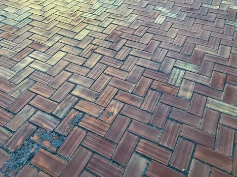 Cladding of an outdoor terrace Foto stock