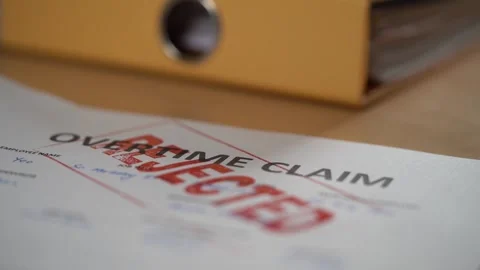 Claim form denied Stock Footage 292758575