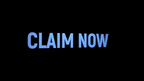 Claim now 3D text looped animation word on super discount offer Stock Footage 313657108