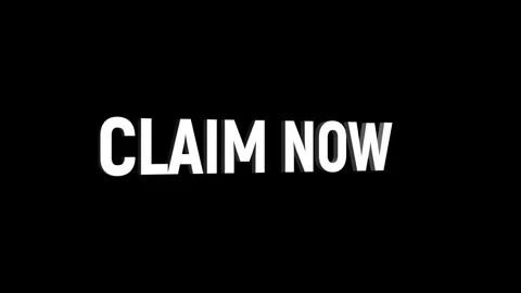 Claim now 3D text looped animation word on super discount offer Stock Footage 313657112