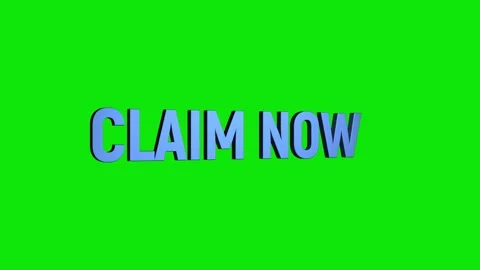 Claim now 3D text looped animation word on super discount offer Stock Footage 313657113