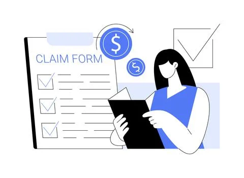 Claim your documents abstract concept vector illustration. イラスト素材