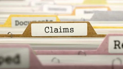 Claims - Folder Name in Directory Stock Illustration