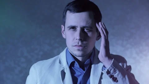 The clairvoyant reads thoughts and predicts the future Stock Footage 146305683