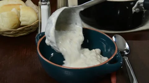Clam chowder Stock Footage 48030442