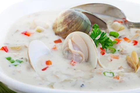 Clam chowder Stock Photos