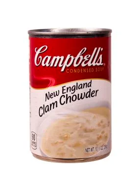 Clam chowder 库存照片