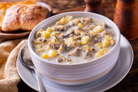 Clam Chowder Stock Photos