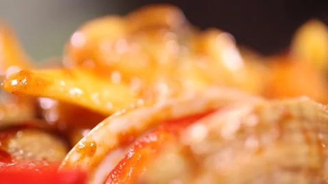 Clam meat clam meat (4) Video stock 202234672
