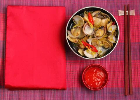 Clam soup Stock Photos