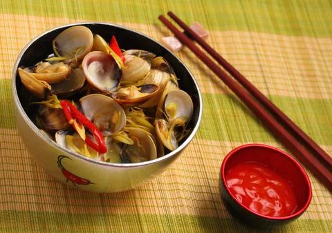 Clam soup Stock-Fotos