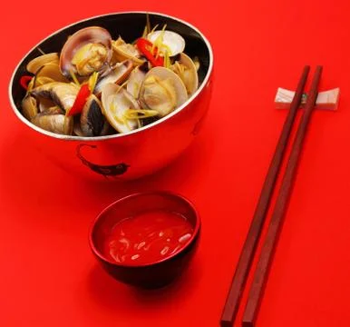 Clam soup Stock Photos