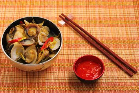 Clam soup Stock-Fotos
