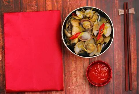 Clam soup Stock Photos