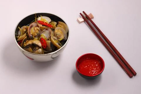 Clam soup Stock Photos