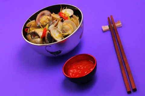 Clam soup Stock Photos