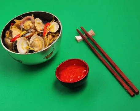 Clam soup Stock Photos