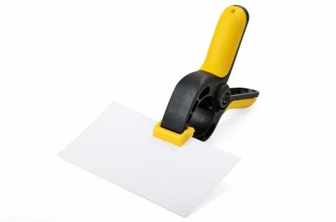 Clamp with a blank Foto stock
