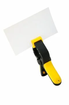 Clamp with a blank Stock Photos