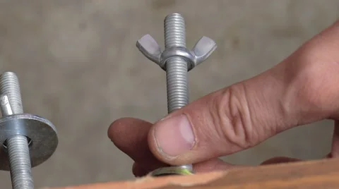 Clamp for fastening an object Stock Footage 68808940