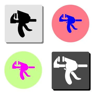 Clamp. flat vector icon Stock Illustration