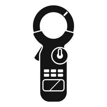 Clamp meter icon illustrating current measurement Stockillustratie