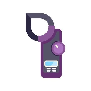 Clamp meter measuring electric current vector icon Stock Illustration