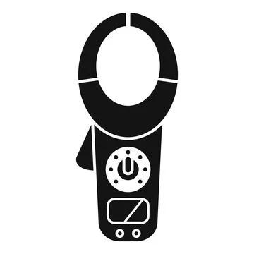 Clamp meter measuring electrical current electricity tool Stock Illustration