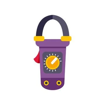 Clamp meter measuring electrical current voltage tool Stock Illustration