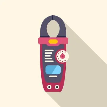 Clamp meter showing measuring electrical current Stock Illustration