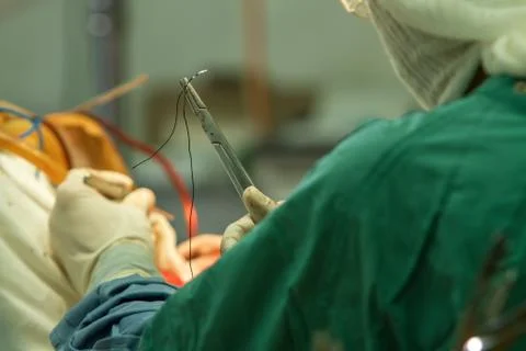 Clamp with a needle Stock Photos