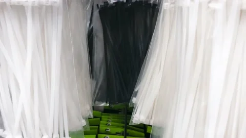 Clamp screed plastic Fasteners Hardware Store Packaging Wholesale 스톡 동영상 209510450