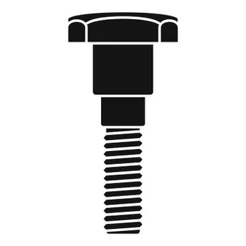 Clamp screw bolt icon, simple style Stock Illustration