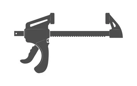 Clamp. Simple vector icon isolated on a white background Illustrazione stock